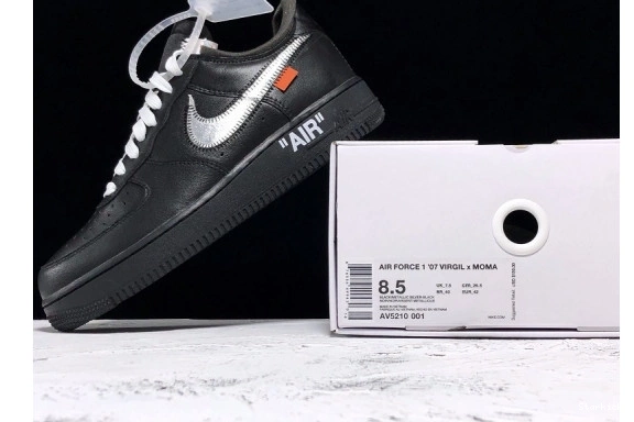 Nike '07 Low Off-White Air   1 MoMA Force  AV5210-001 0708